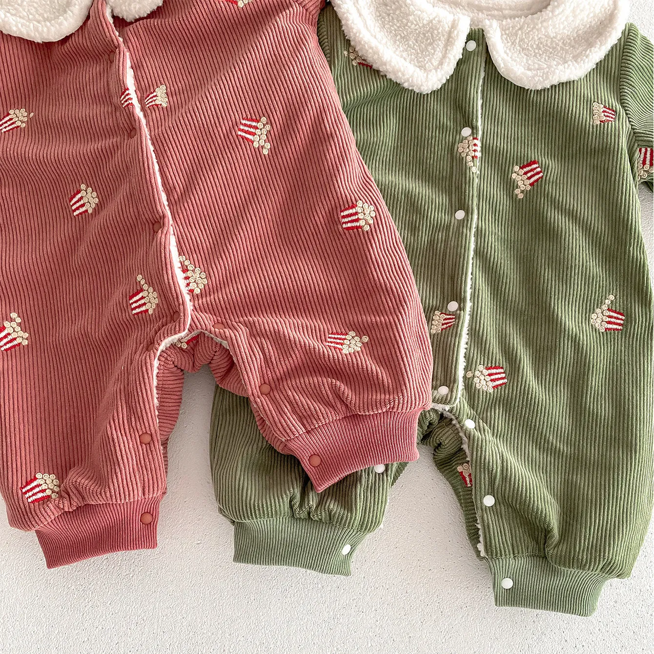 Baby Kid Girls Solid Color Print Jumpsuits Wholesale 231019136