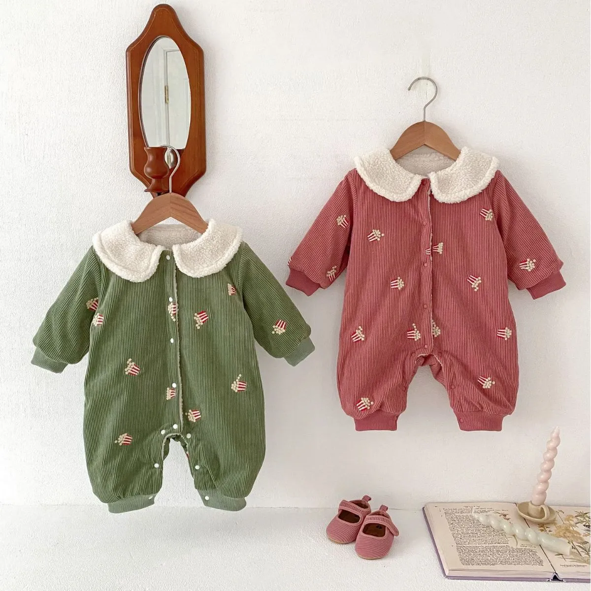 Baby Kid Girls Solid Color Print Jumpsuits Wholesale 231019136