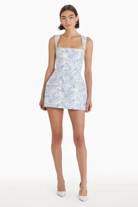 Bethany Skort Romper in Toile Brocade