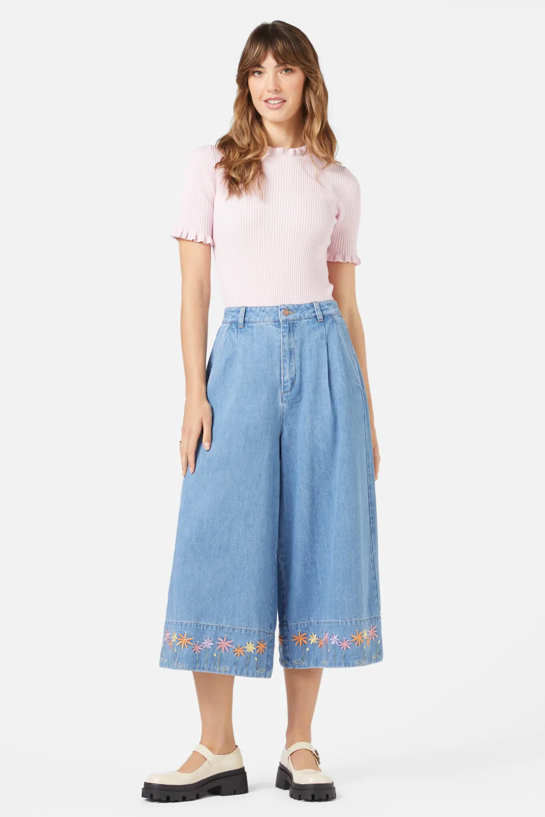 Bloom Embroidered Skort