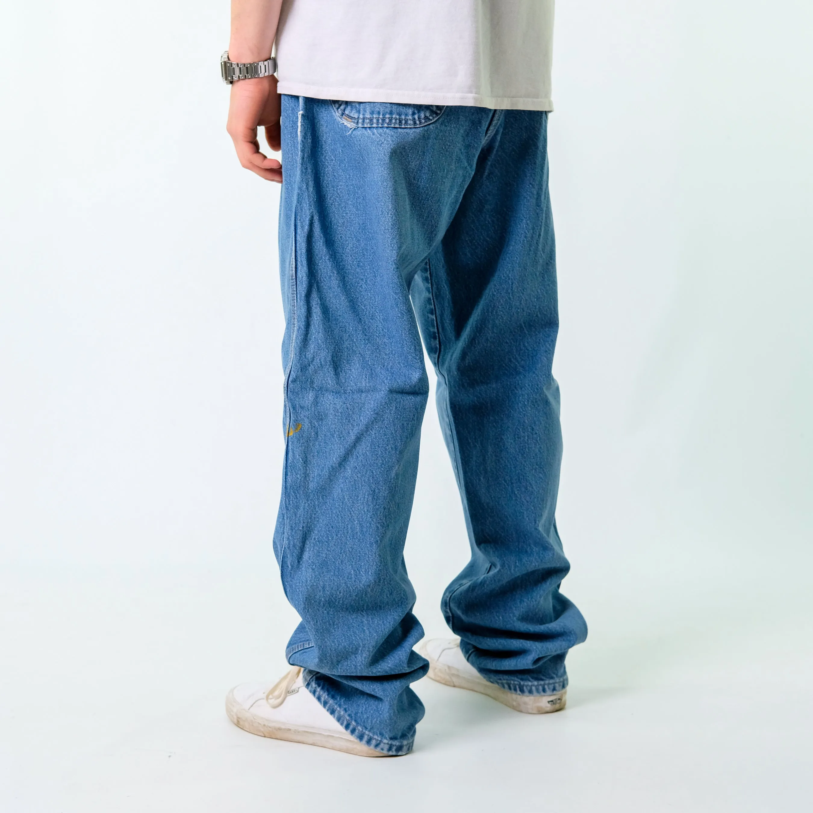 Blue y2ks Dickies Denim Carpenter Baggy Jeans Pants (40x36)