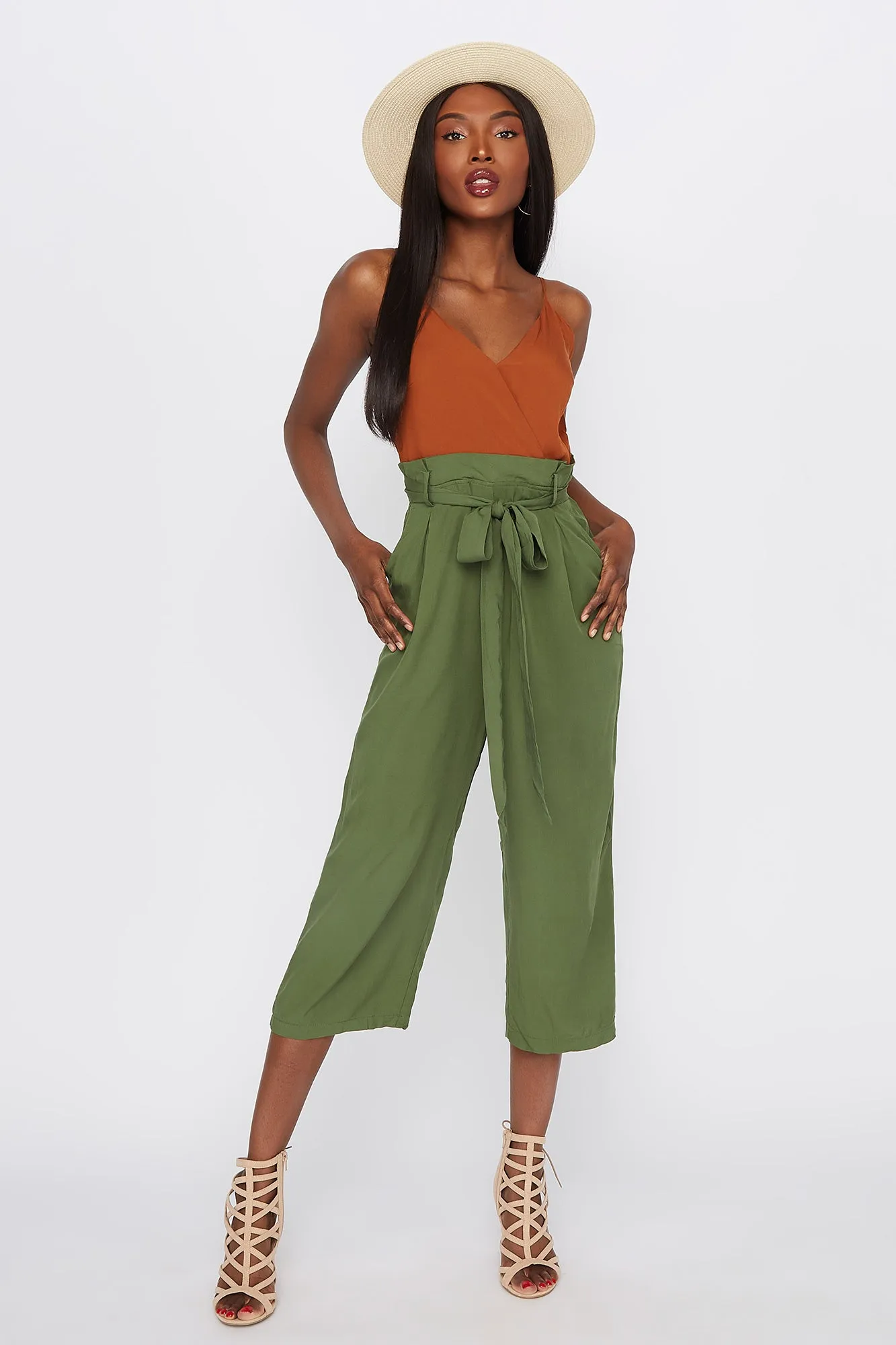 Cami Paperbag Culotte Jumpsuit