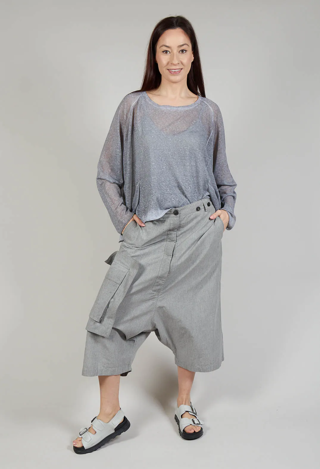 Culotte Salopettes in C.Coal 10% Mel