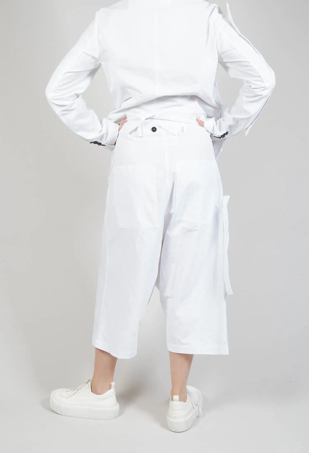 Culotte Salopettes in White