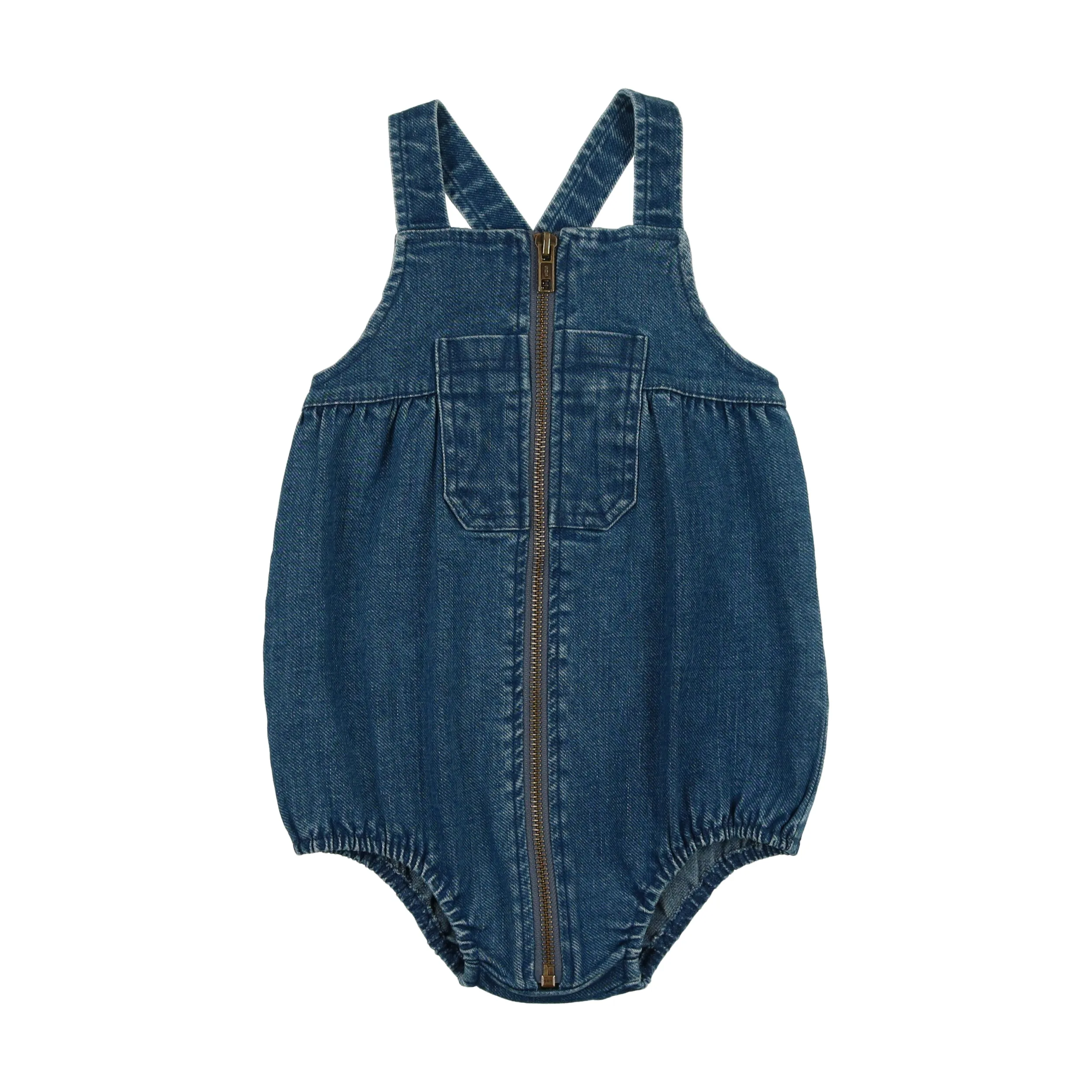 DNC1114-BOY ROMPER-DENIM NAVY