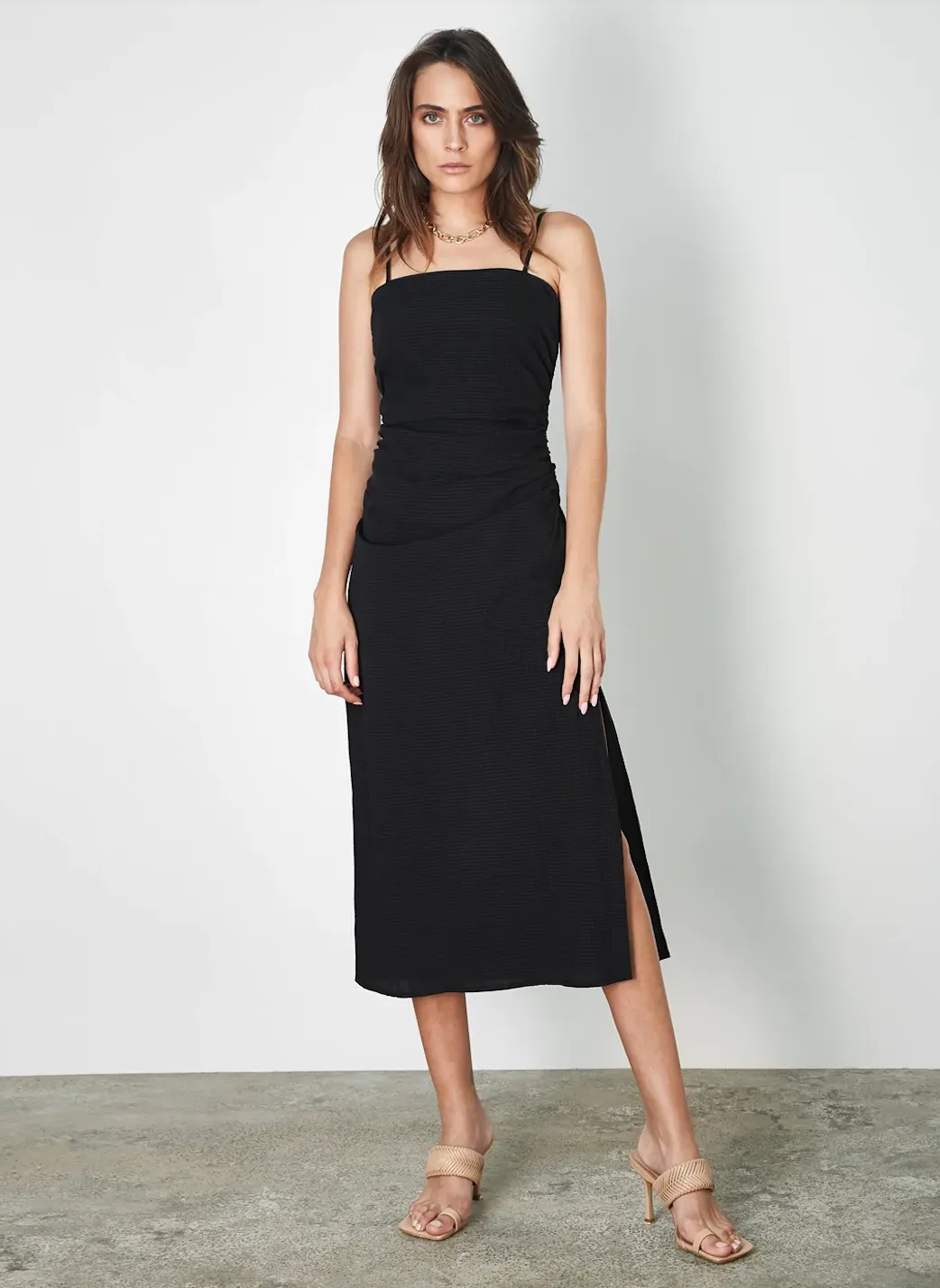 Esmaeé Rayla Midi Dress - Black