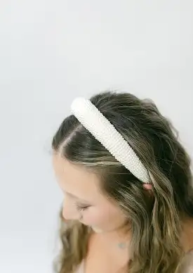 Ivory Mini Beaded Pearl Headband