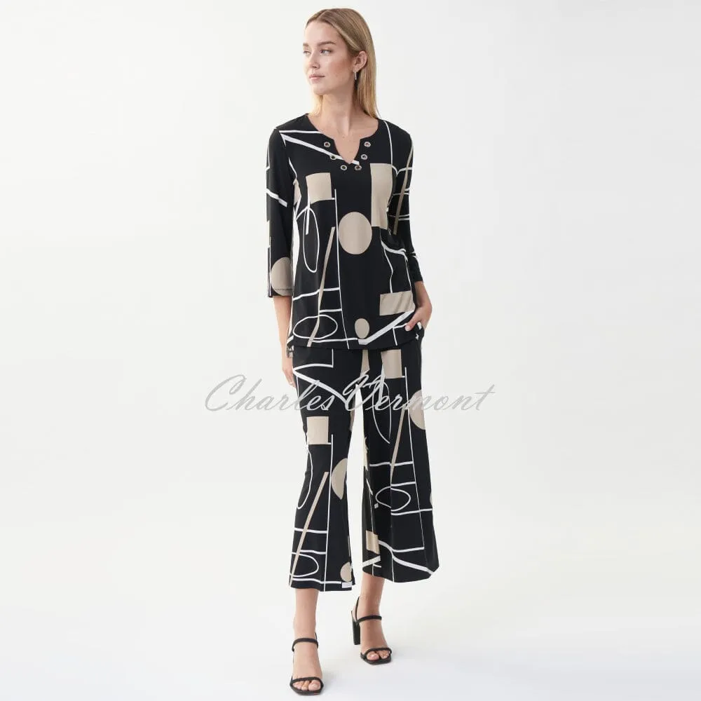 Joseph Ribkoff Abstract Print Culotte Trouser – Style 222187