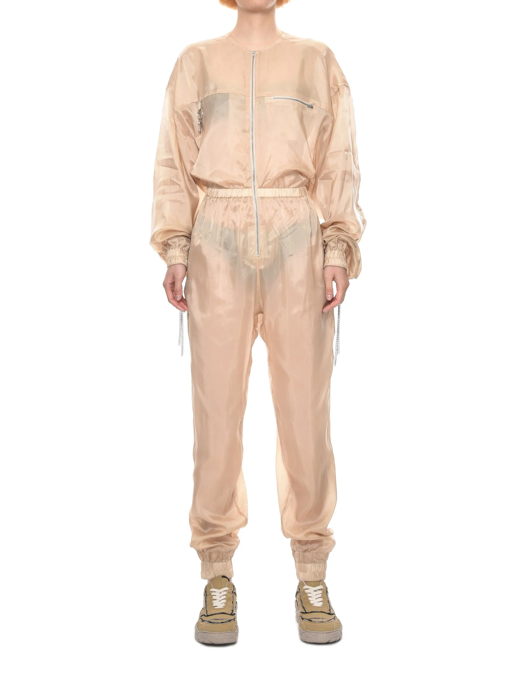 LEO Sand Gare Du Midi Technical Cupro Jumpsuit