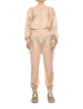 LEO Sand Gare Du Midi Technical Cupro Jumpsuit