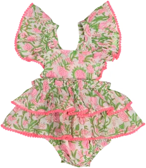 LILLY ROMPER-PINK DAHLIA