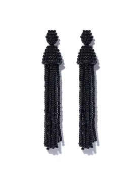 Myra Beaded Tassel Earrings