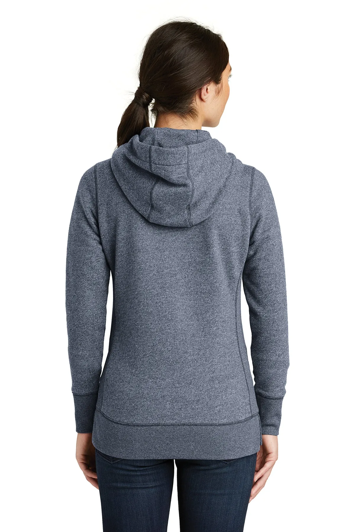 New Era Ladies French Terry Zip Hoodies, True Navy Twist [GuidePoint Security]