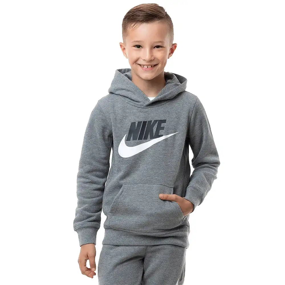 NIKE JUNIOR CLUB GREY HOODIE