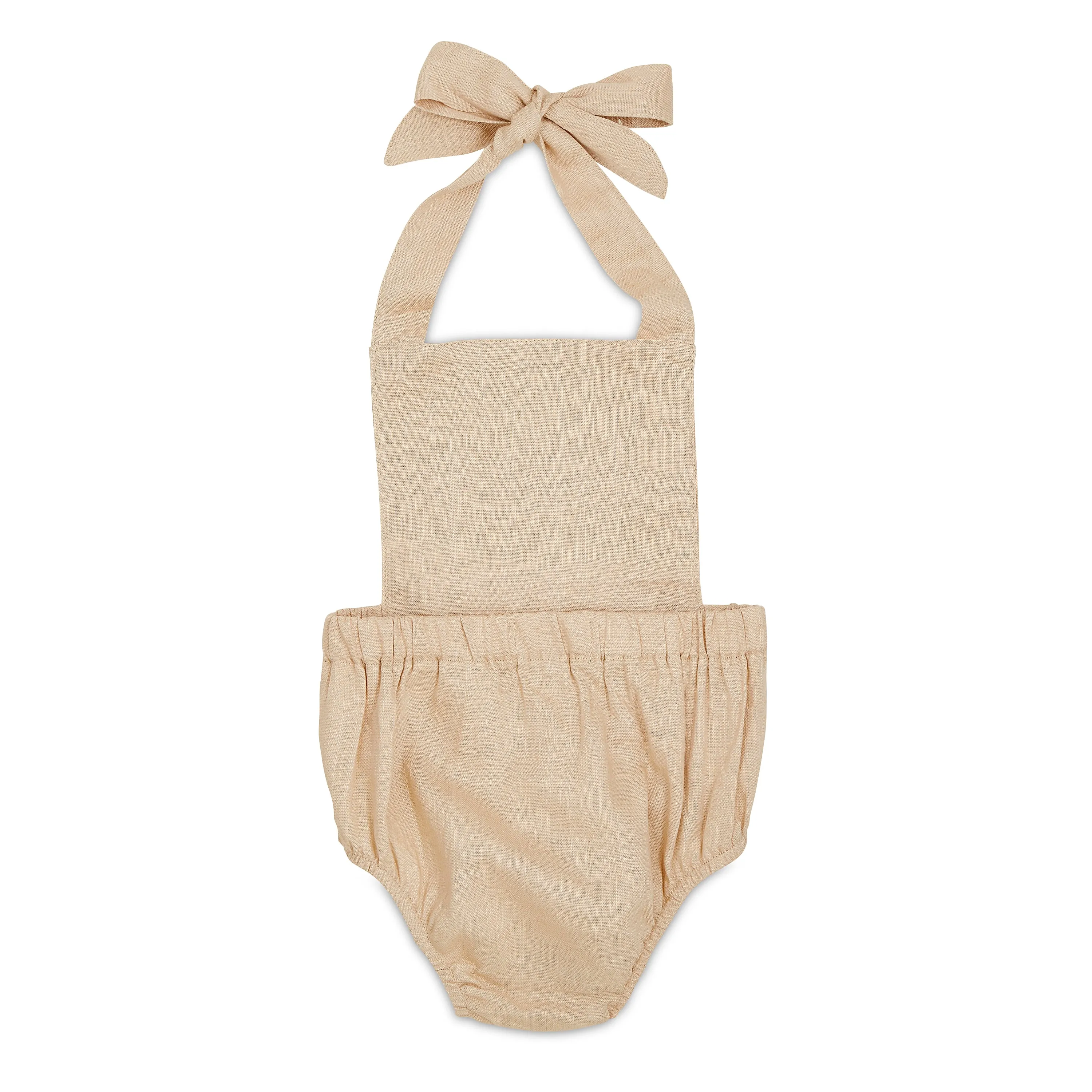 Oatmeal Halter Romper