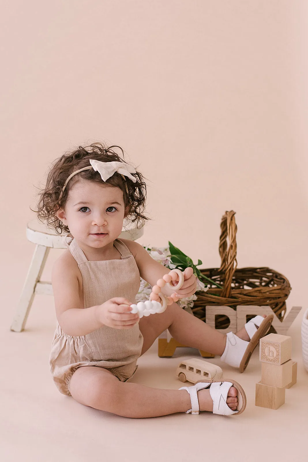 Oatmeal Halter Romper