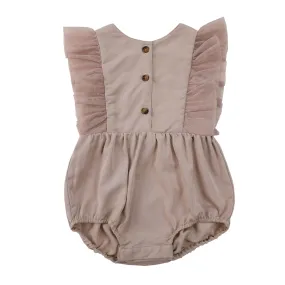 ODINE PLAYSUIT-Vintage Rose