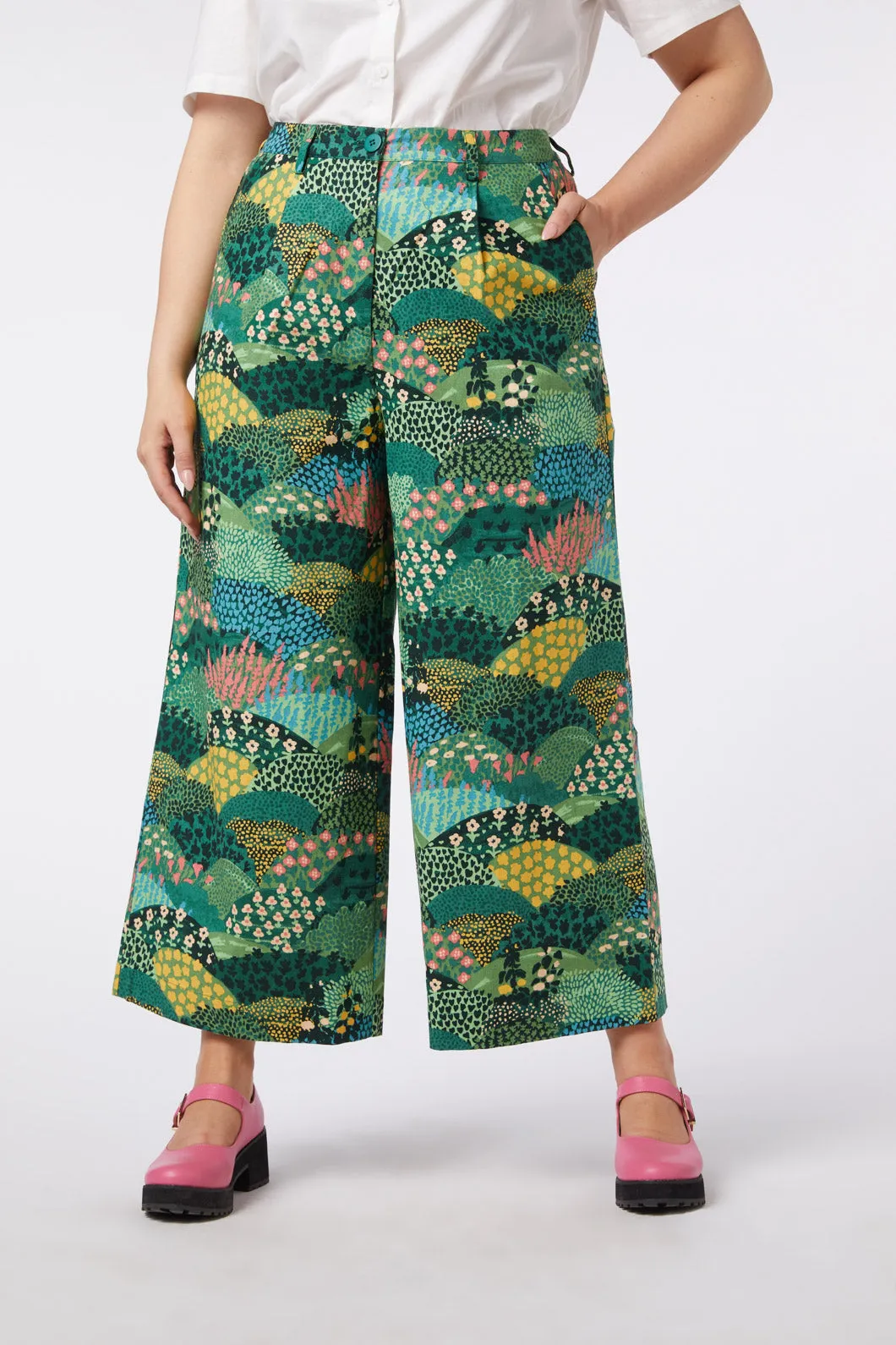 Patchwork Landscape Culotte