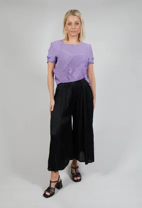 Pleat Culotte in Black