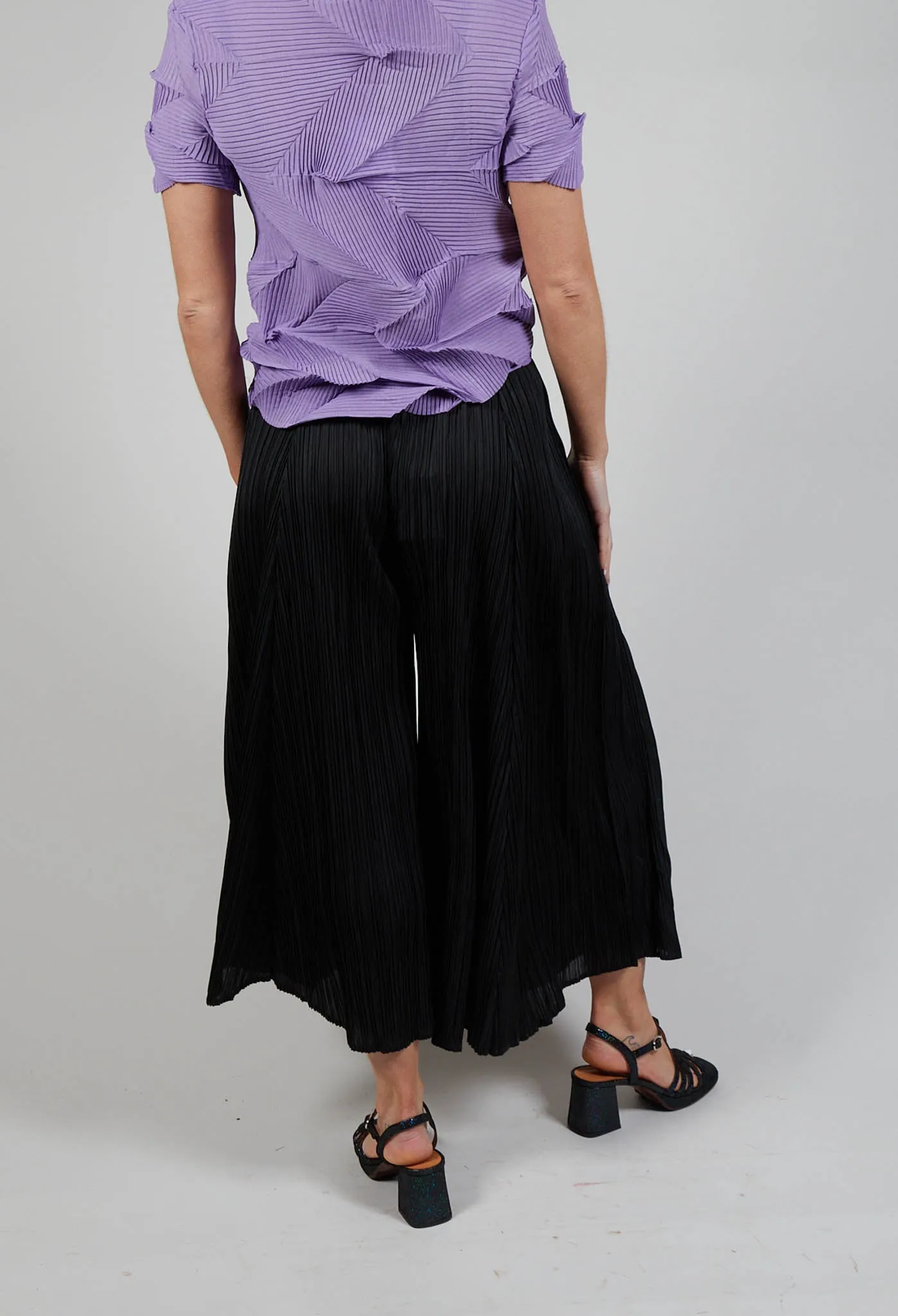 Pleat Culotte in Black