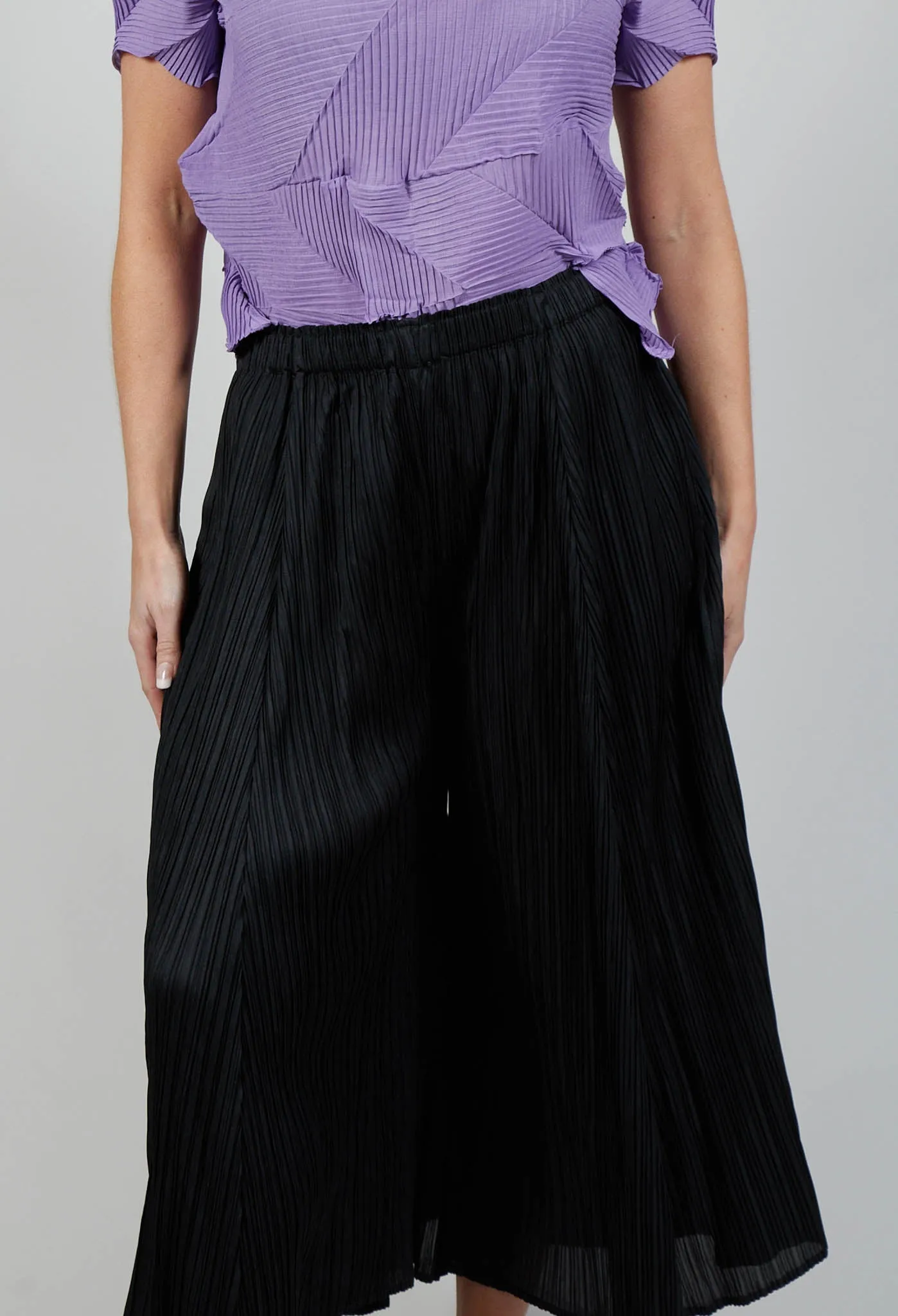 Pleat Culotte in Black