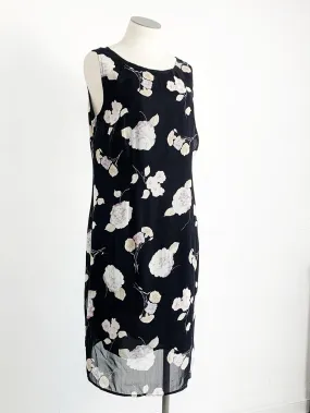 PS Chiffon Rayon Sleeveless Floral Print Dress