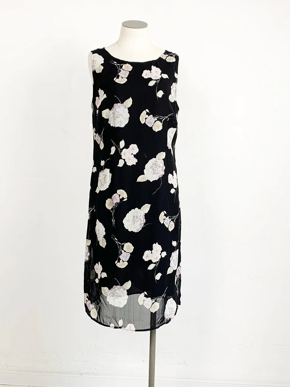 PS Chiffon Rayon Sleeveless Floral Print Dress