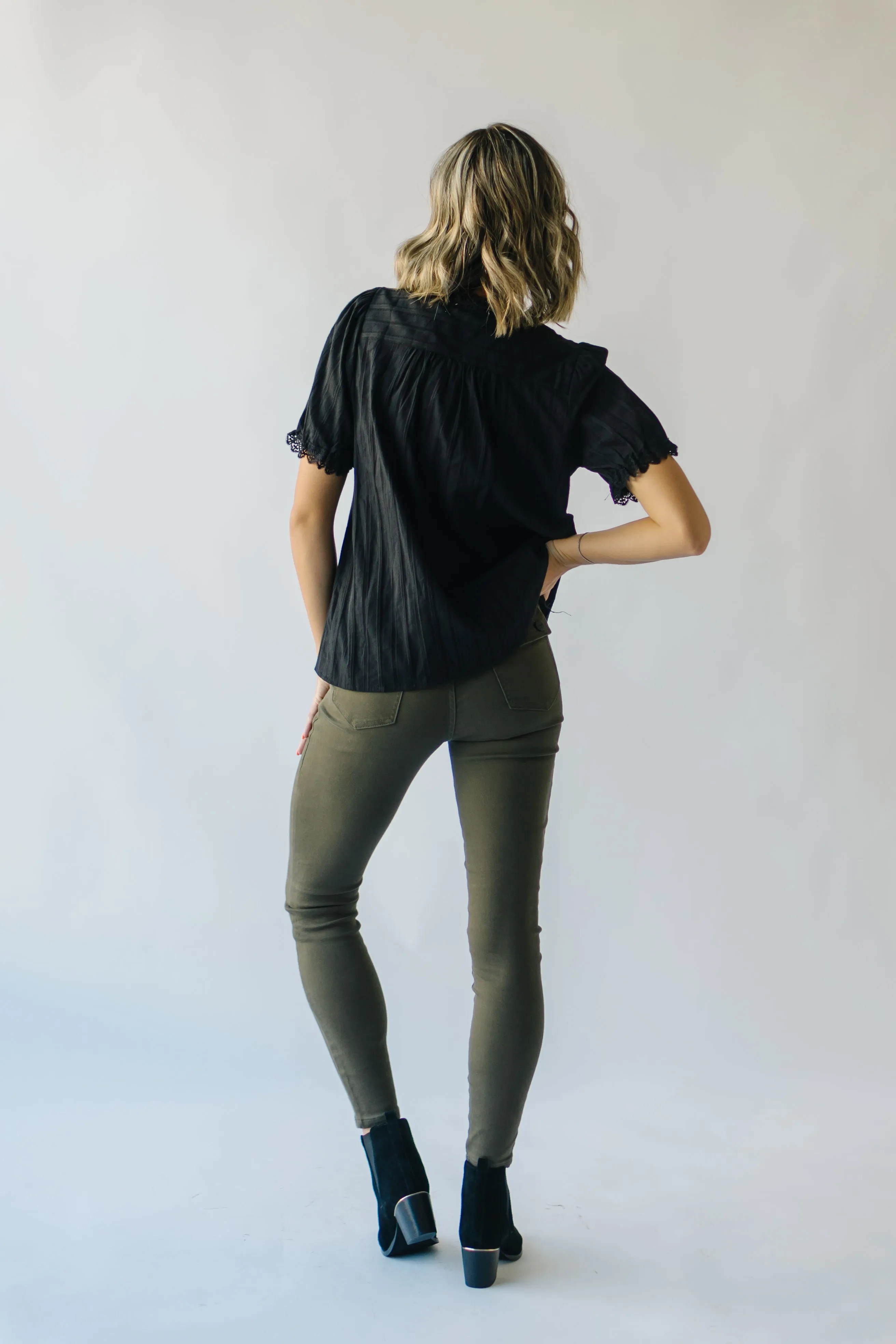 The Balto High Rise Skinny Jean in Olive