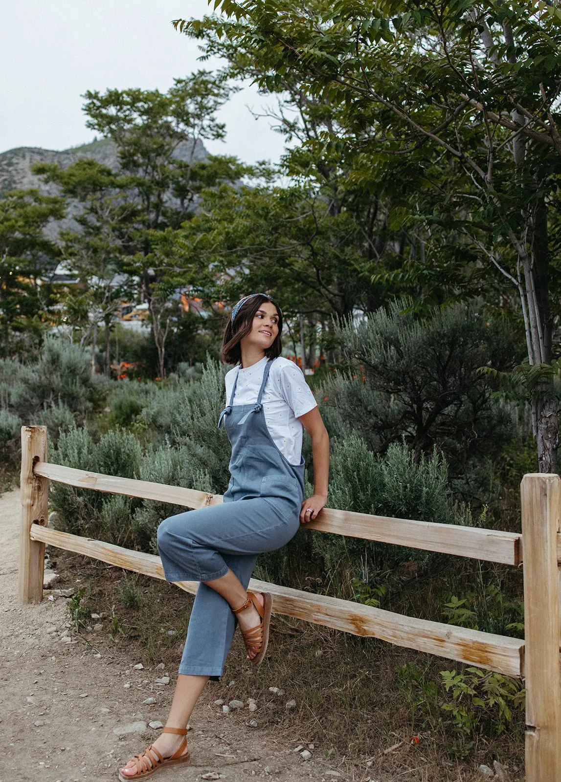 The Lenora Wide Leg Jumpsuit in Blue