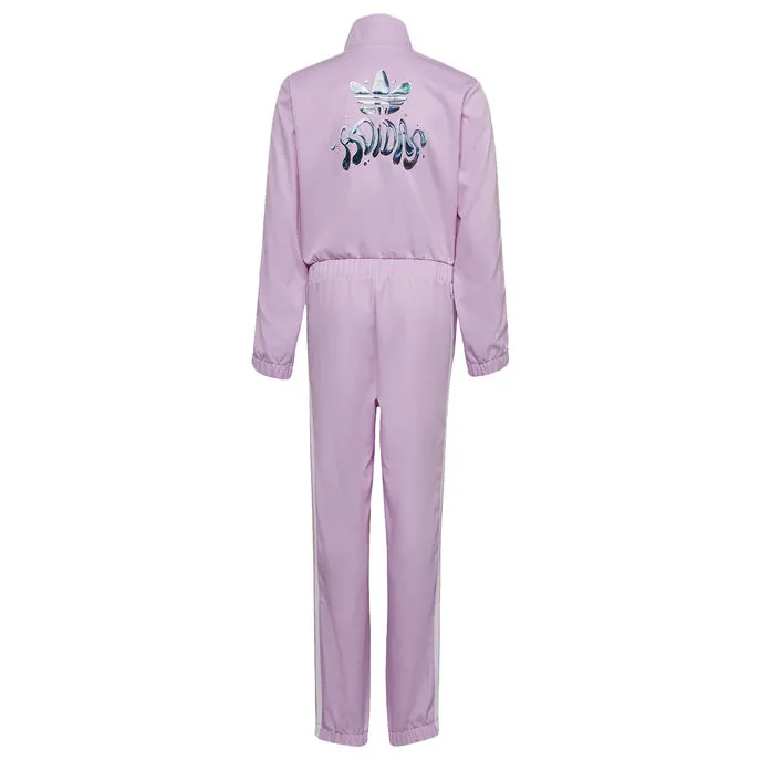 TUTA FELPA LOGO PICCOLO E JOGGER Bimba Bliss Lilac White