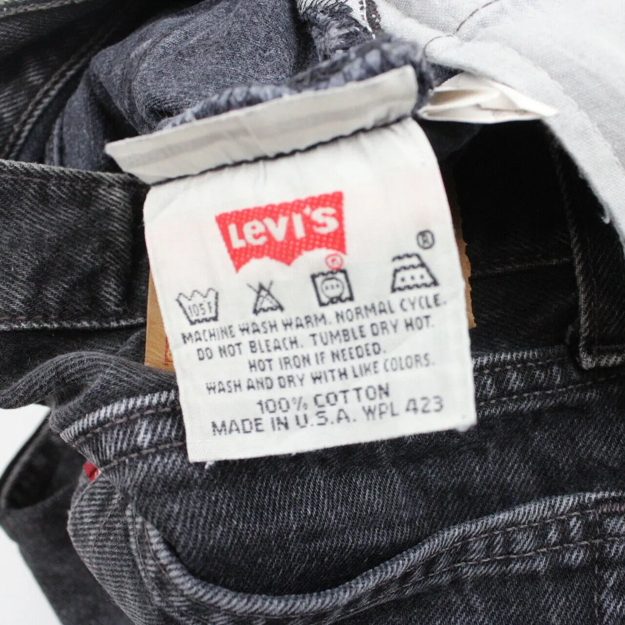 Womens LEVIS 501 Student Jeans Black Charcoal | W29 L32