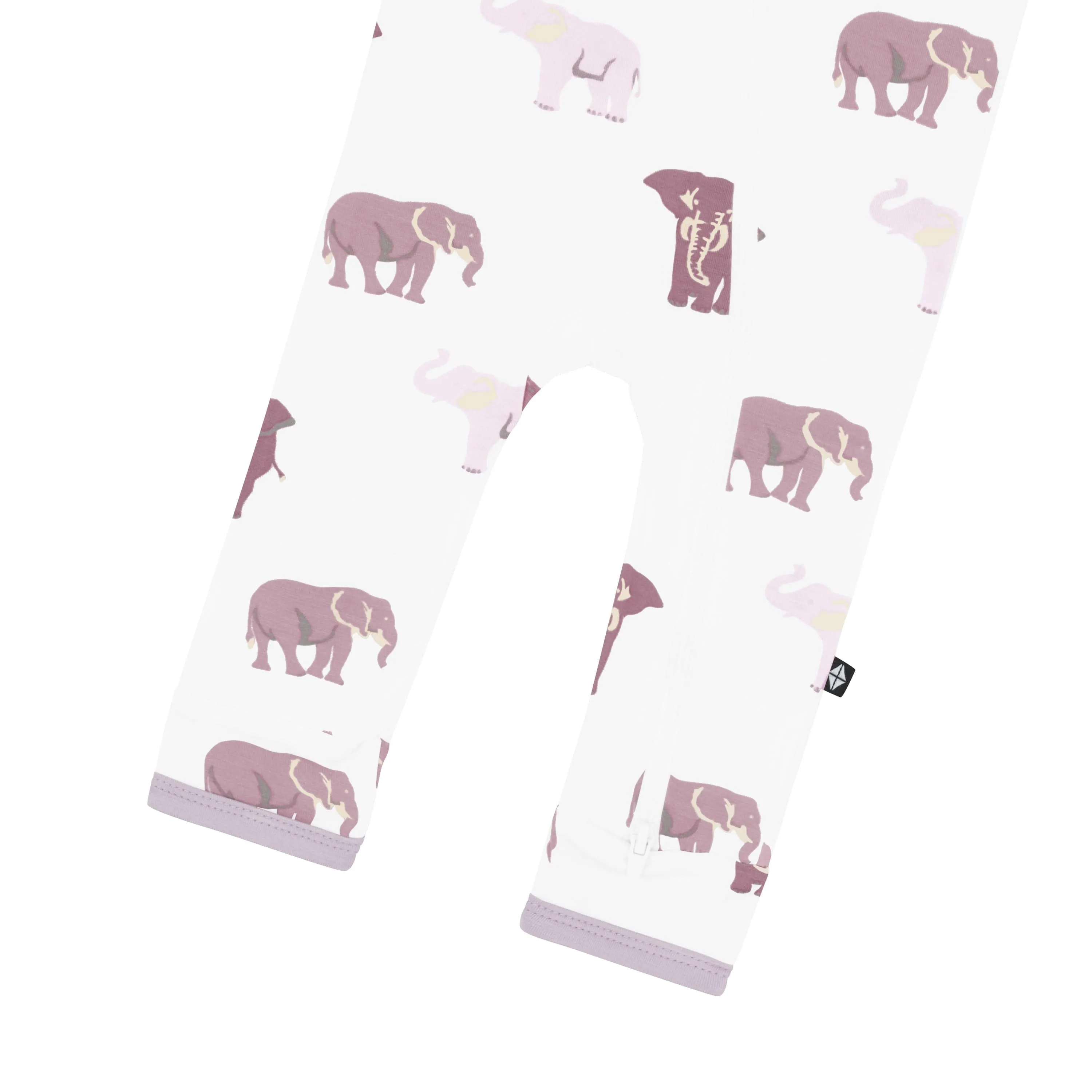 Zippered Romper in Elephant